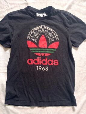 Adidas Originals Mexico 1968 Olympics Aztec Sun T-Shirt Men's Small Slim Fit